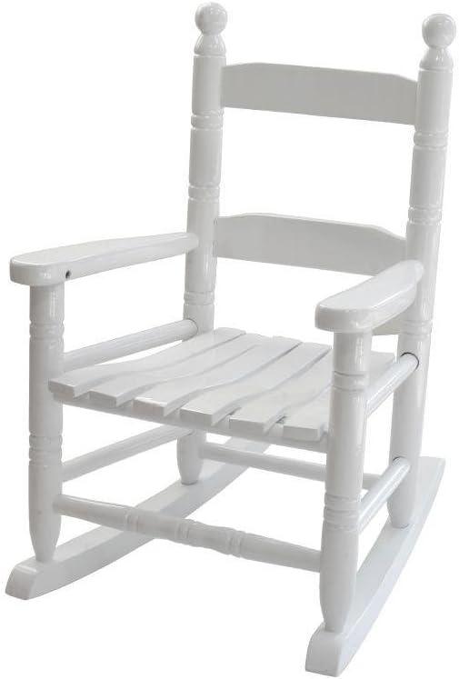 White Kiln-Dried Hardwood Children's Rocking Chair