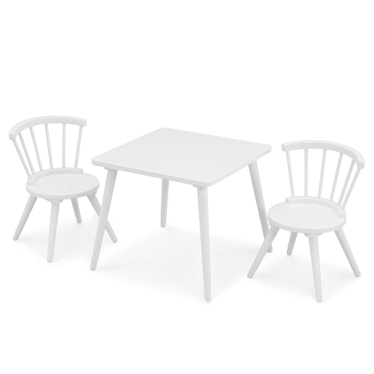 Delta Children Windsor 2-Piece Chair Set, Bianca White