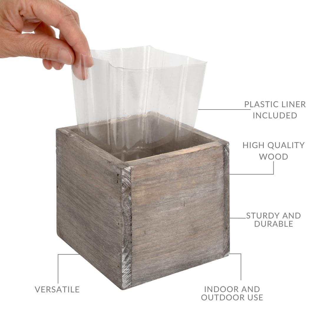 Union Rustic Gritton Wood Table Vase (Set of 6)