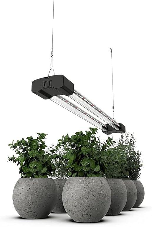 BoostGro 2FT LED Grow Light for Plants Full Spectrum Red Light Enriched Linkable Design for Seedlings Succulents and Mother Plants (1-pack)