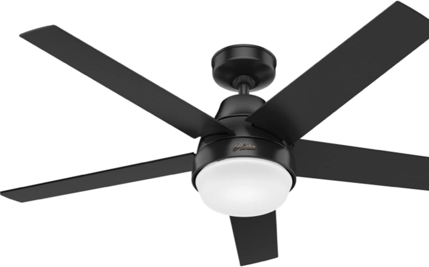 52" Aerodyne 5 - Blade Smart Standard Ceiling Fan with Lights and Remote