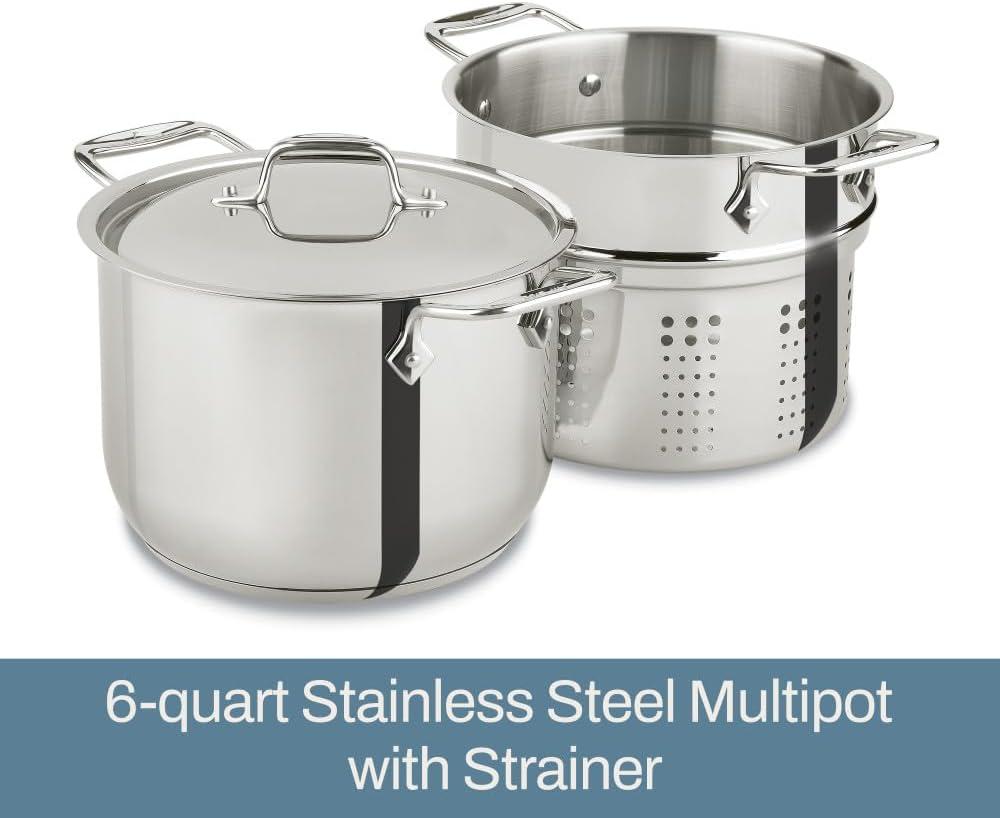 All-Clad ® Stainless Steel 6-Qt. Pasta Pot with Lid