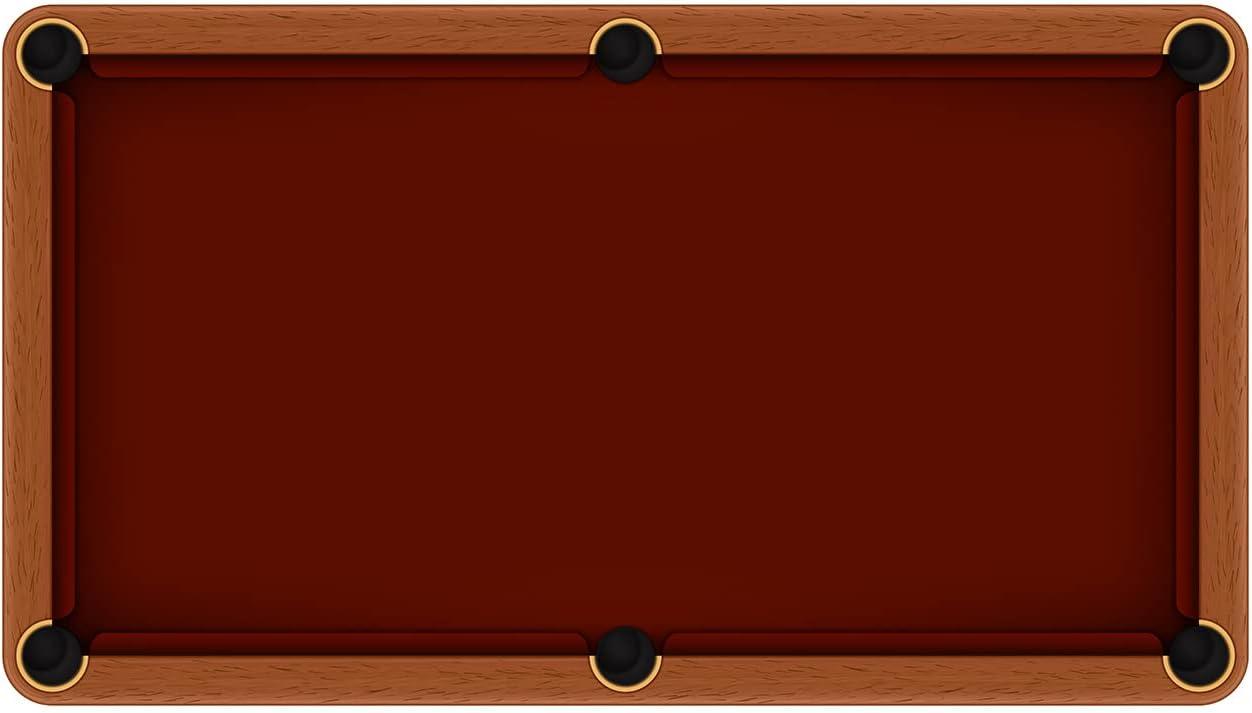 Burgundy Worsted Fast Speed Pre-Cut Pool Table Felt for 9' Table