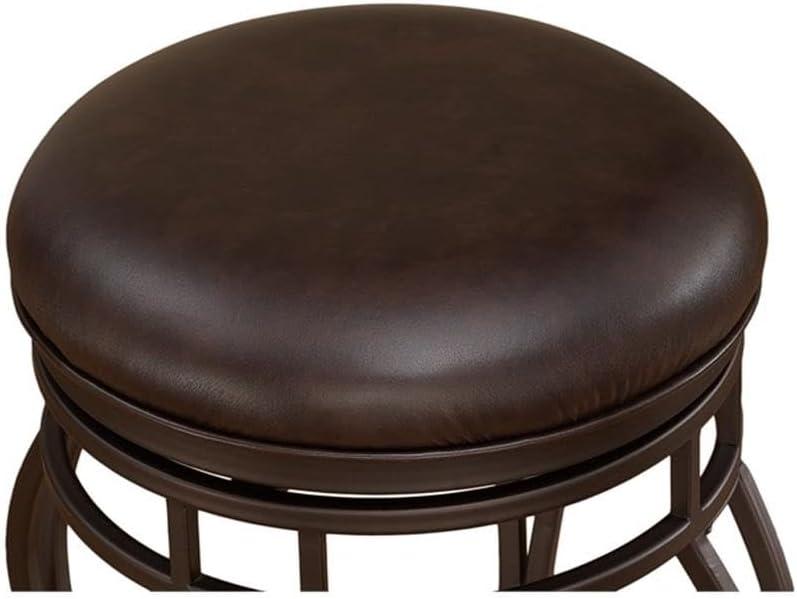 American Woodcrafters Villa 26 in. Faux Leather Backless Counter Stool