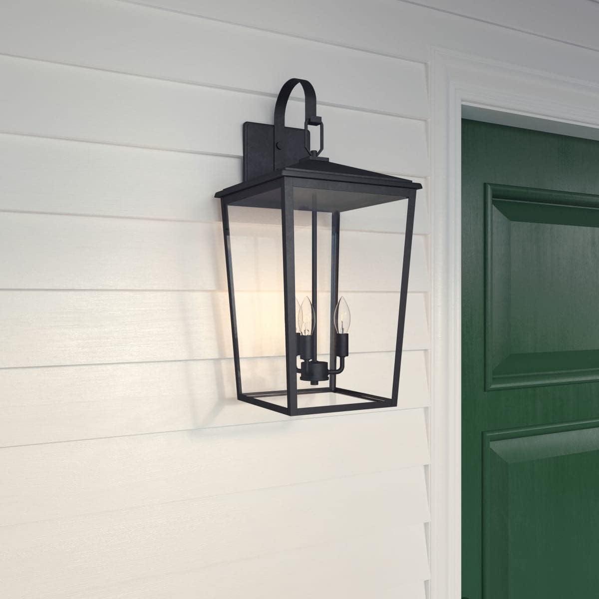 Messerly 3 Light 24" Tall Outdoor Wall Sconce