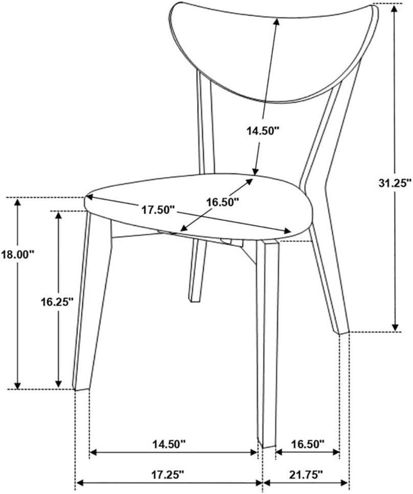 Alfredo Upholstered Dining Chairs Grey and Natural Walnut (Set of 2)