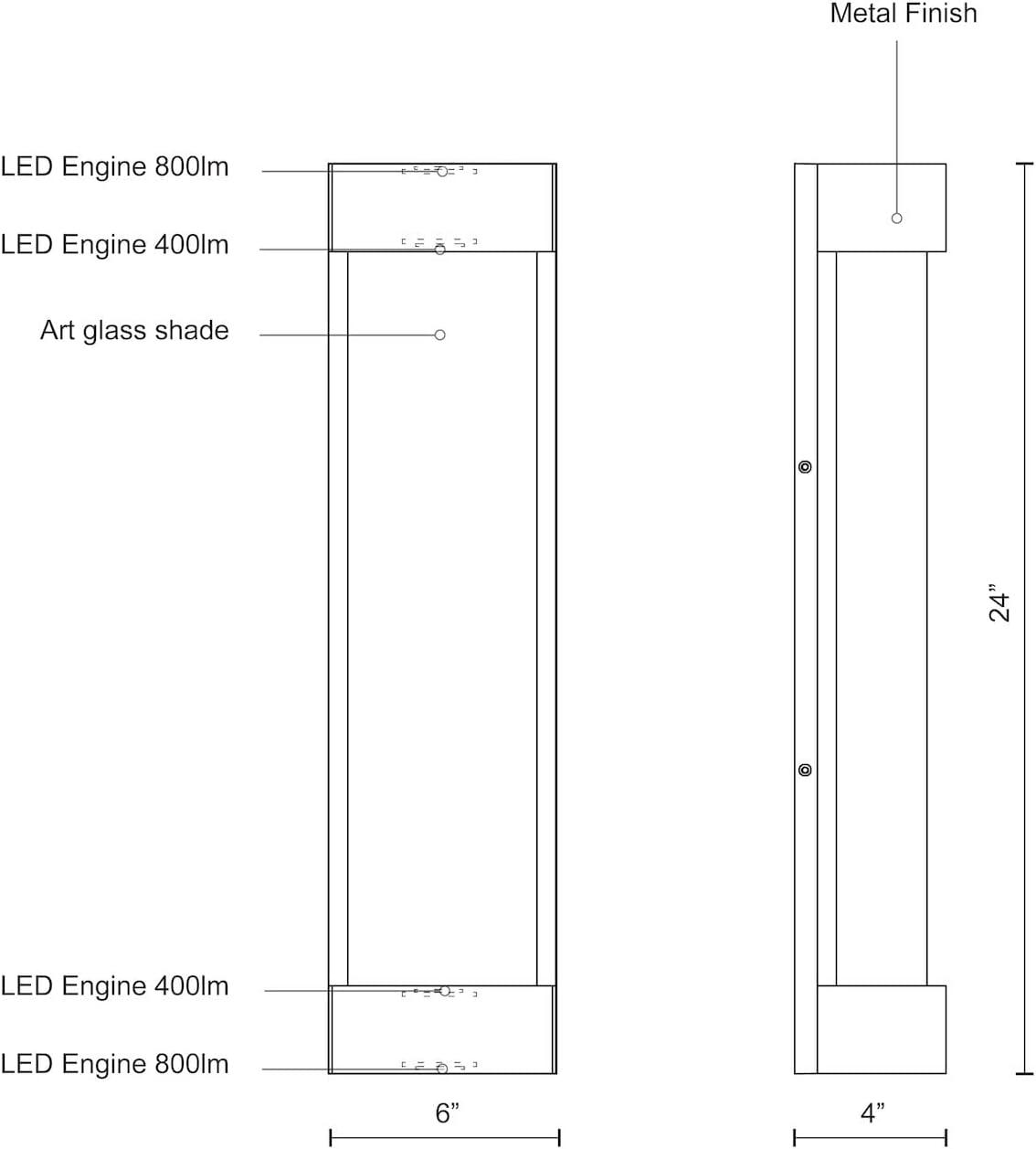 Moondew Outdoor LED Wall Light