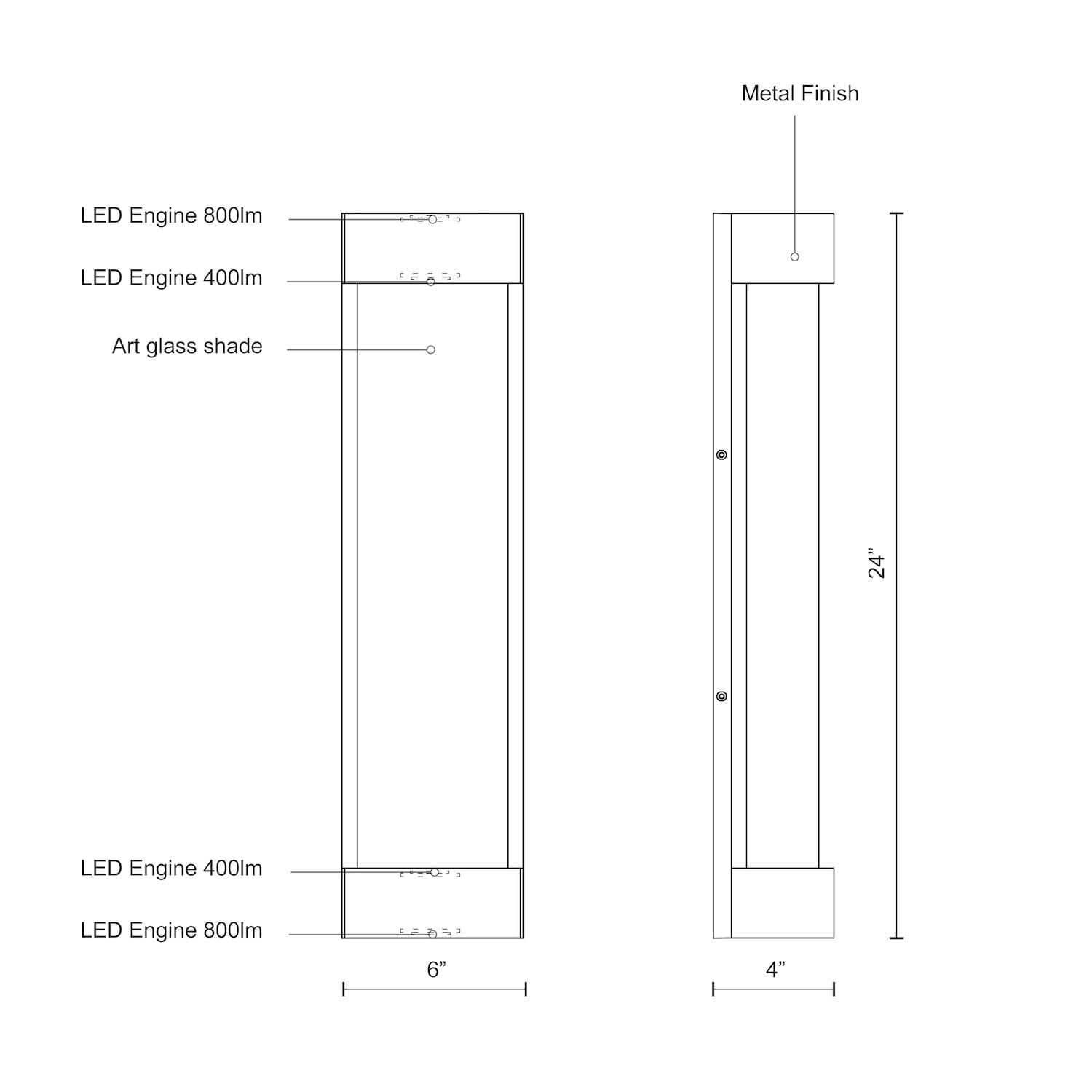 Moondew Outdoor LED Wall Light