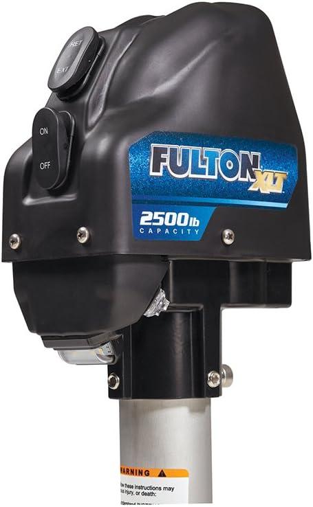 Fulton 141401 XLT® Marine Powered Trailer Jack, 2,500 lbs. Lift Capacity, Bolt-On Side Mount, 22 Inch Travel