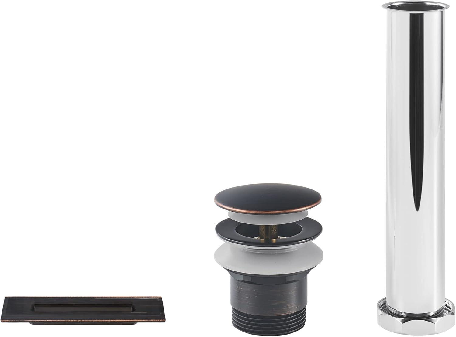 American Standard Town Square S Freestanding Tub Overflow Cover and Drain Kit in Legacy Bronze
