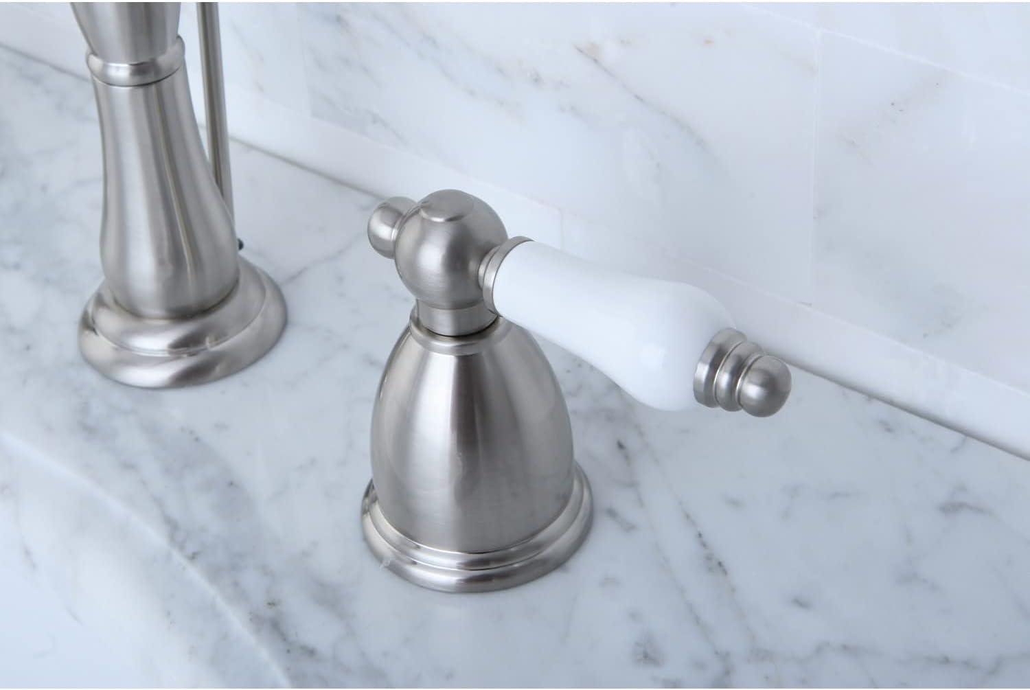 Heritage Widespread Bathroom Faucet with Drain Assembly