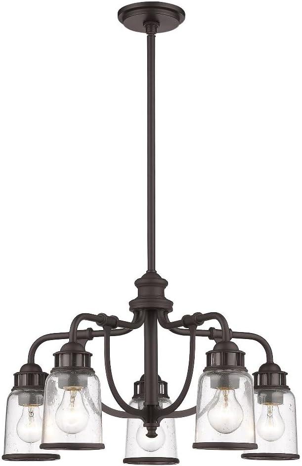Livex Lighting Lawrenceville 5 - Light Chandelier in  Black