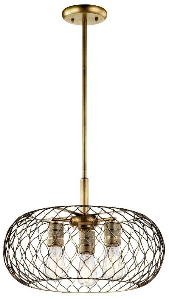 Kichler Lighting Devin 3 - Light Pendant in  Natural Brass