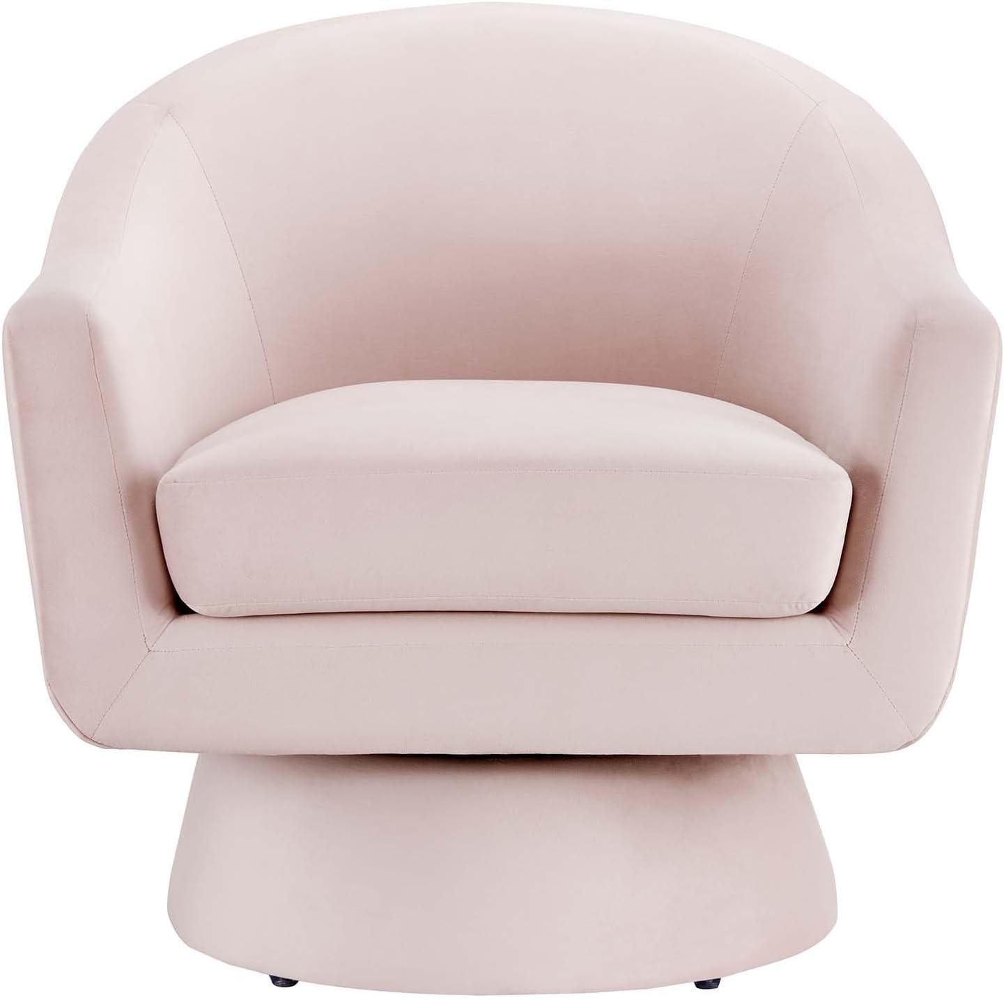 Modway Astral Performance Velvet Fabric and Wood Swivel Chair