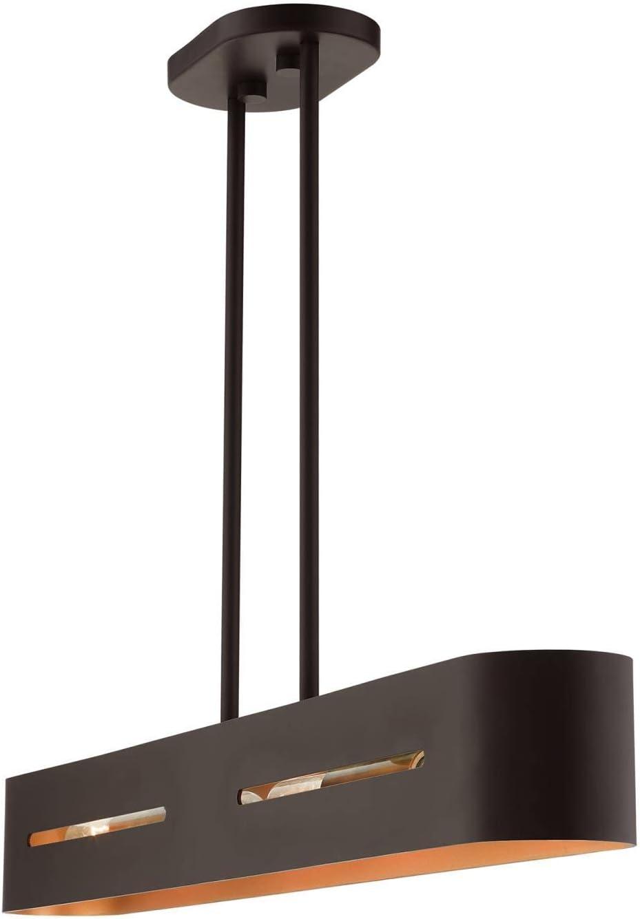 Livex Lighting Rave 4 - Light Chandelier in  Bronze/Antique Brass