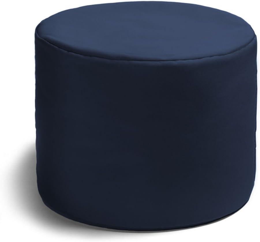 Jaxx Spring Indoor / Outdoor Bean Bag Pouf Ottoman, Navy