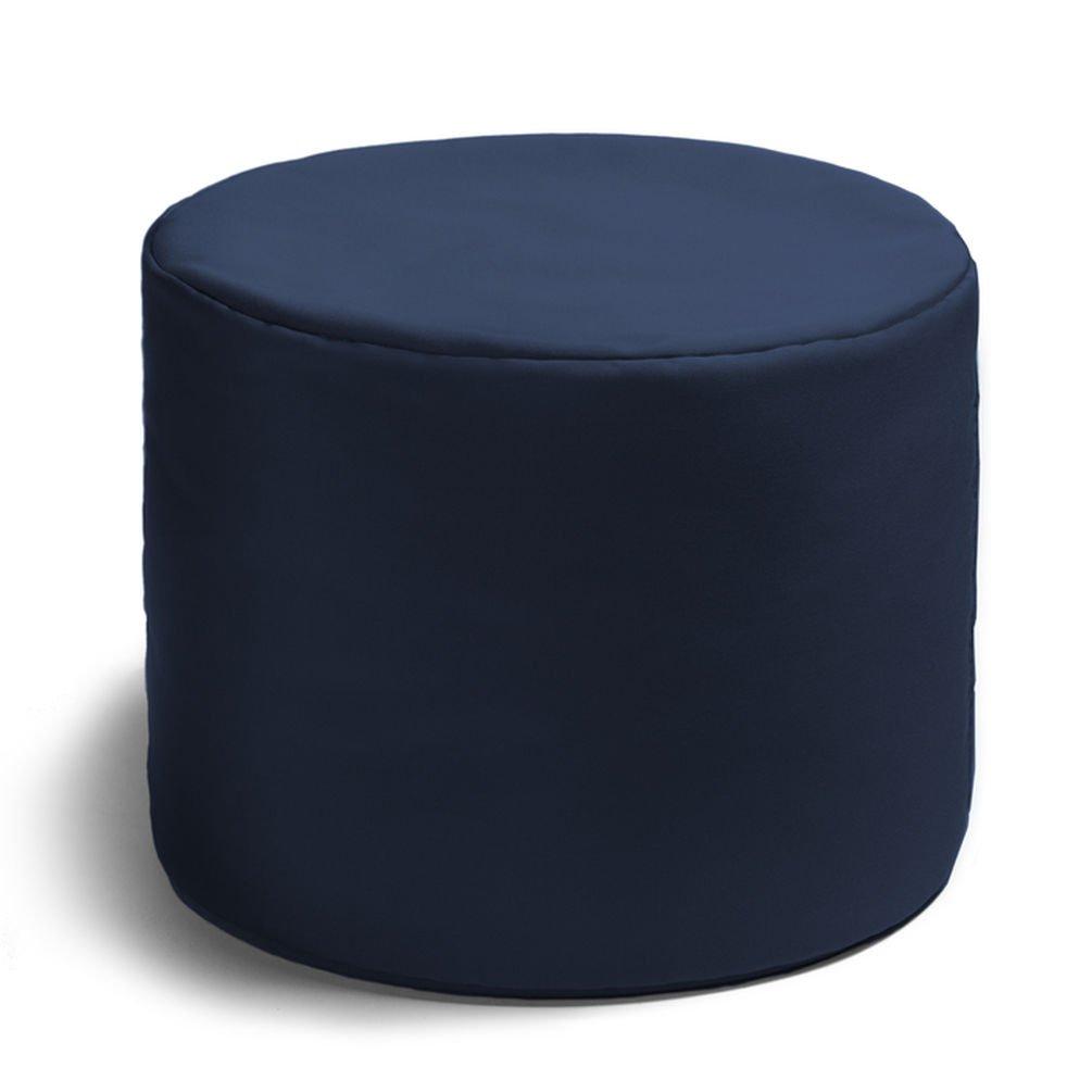 Jaxx Spring Indoor / Outdoor Bean Bag Pouf Ottoman, Navy