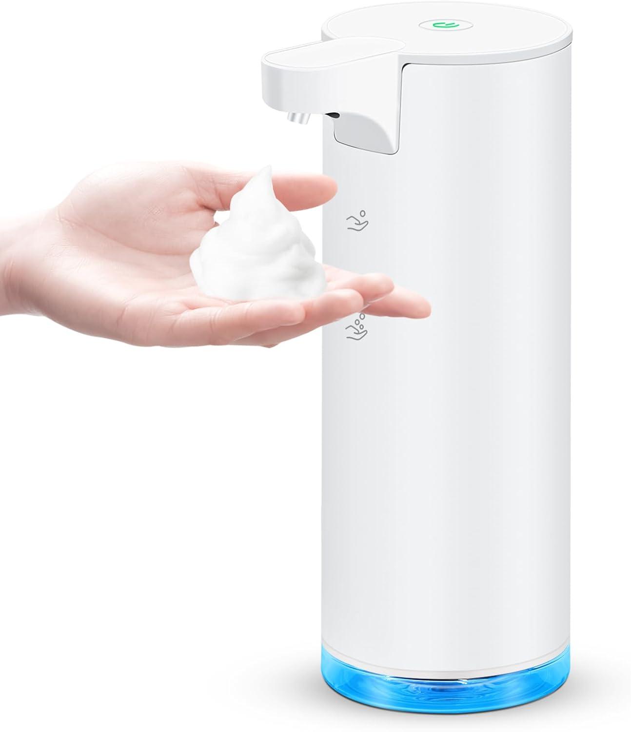 White Stainless Steel Automatic Foaming Soap Dispenser