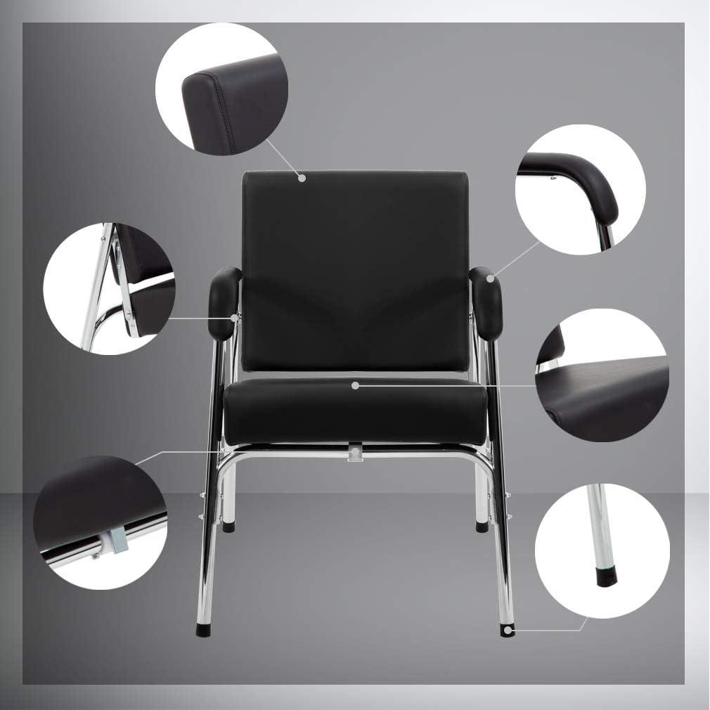 FDW New Modern Fashion Auto Recline Black Shampoo Chair Barber Spa Beauty Salon(Black)