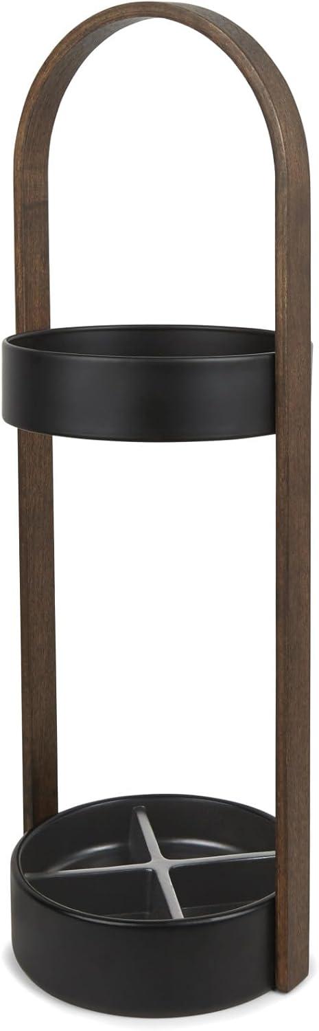 Bellwood Resin-Based Water-Resistant Umbrella Stand with Wood Veneer