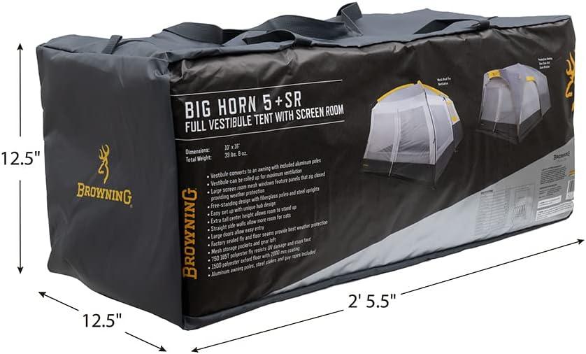 Browning Big Horn 5 + Screen Room Tent