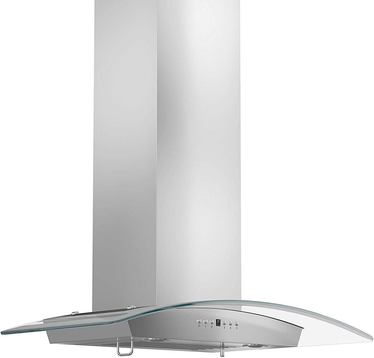 30" KZ 400 CFM Convertible Wall Mount Range Hood in Brushed Stainless Steel