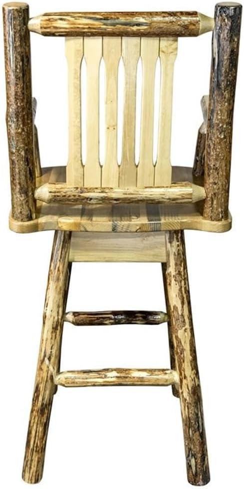 Glacier Country Collection Counter Height Swivel Captain's Barstool