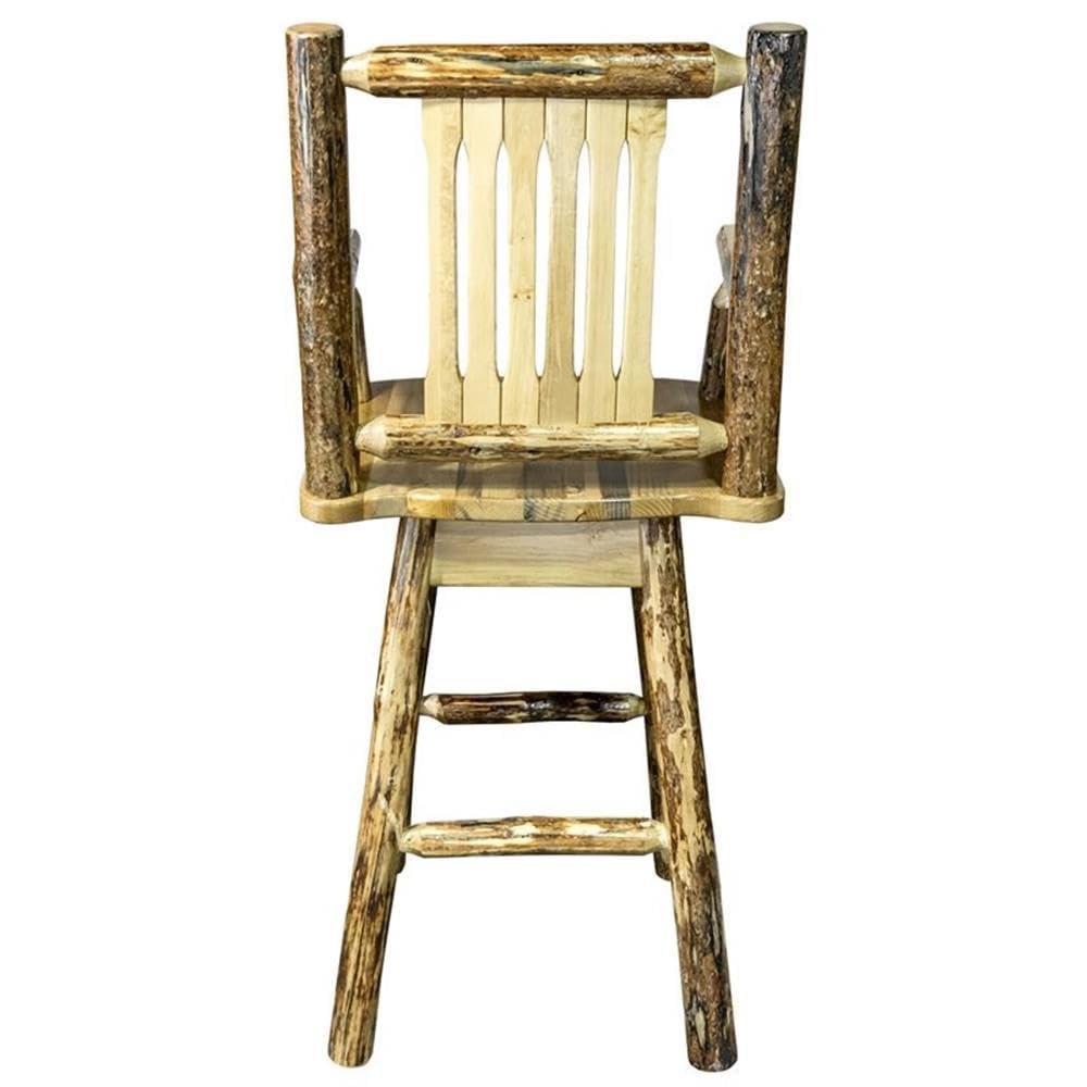 Glacier Country Collection Counter Height Swivel Captain's Barstool