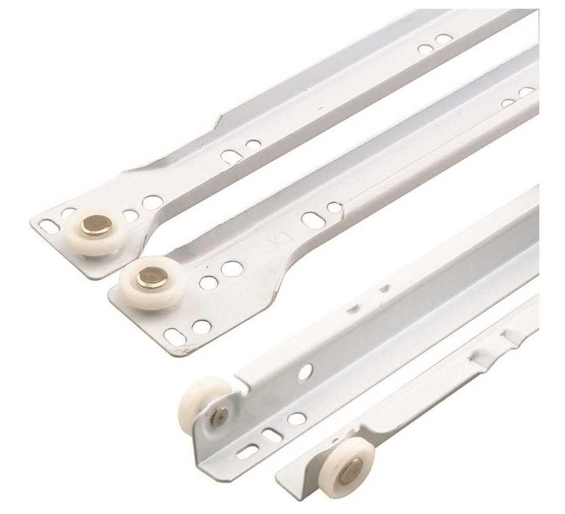 Prime-Line Bottom Mount RV and Mobile Home Drawer Slides, White (1 Set)