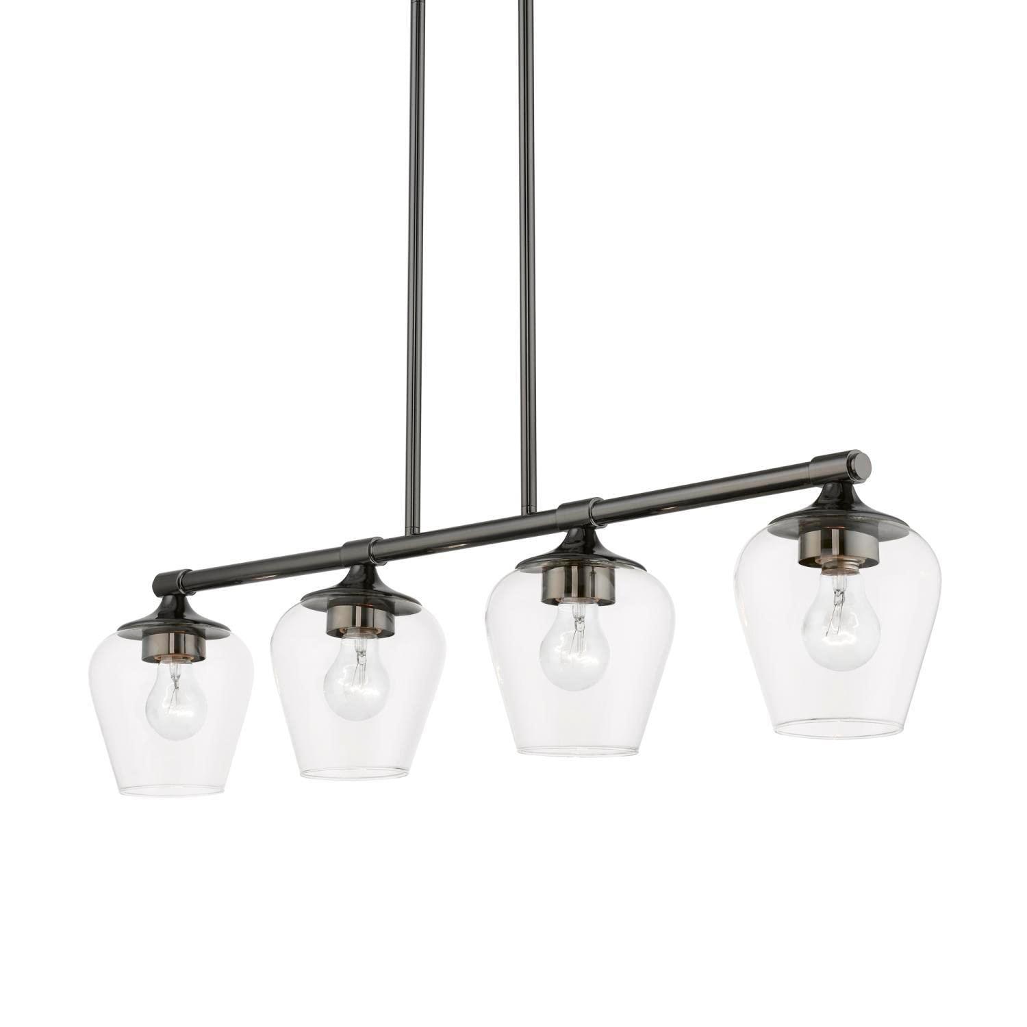 Livex Lighting Willow 4 - Light Chandelier in  Black Chrome