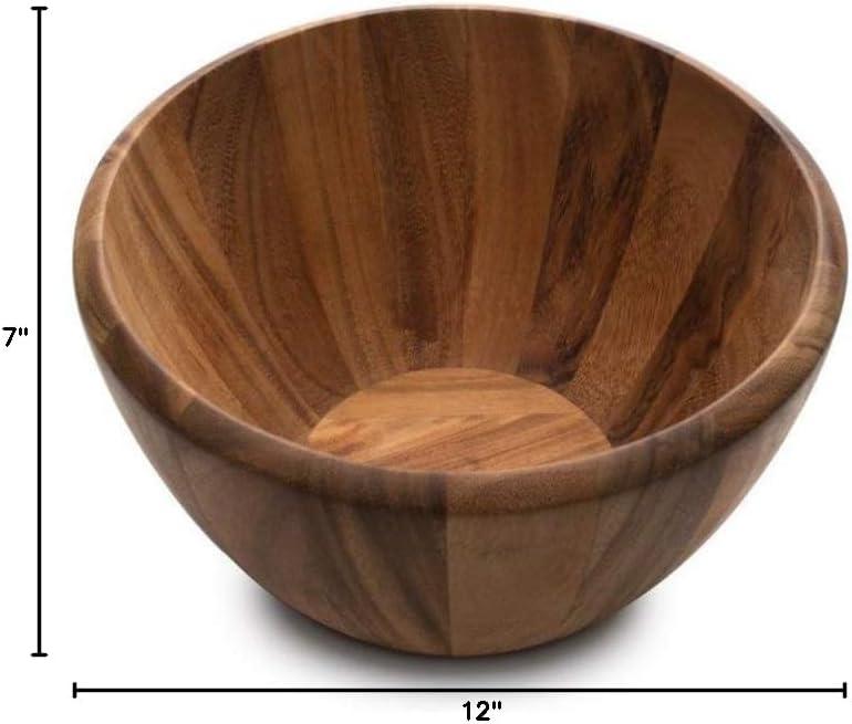 Extra Large Acacia Wood Handmade Salad Bowl