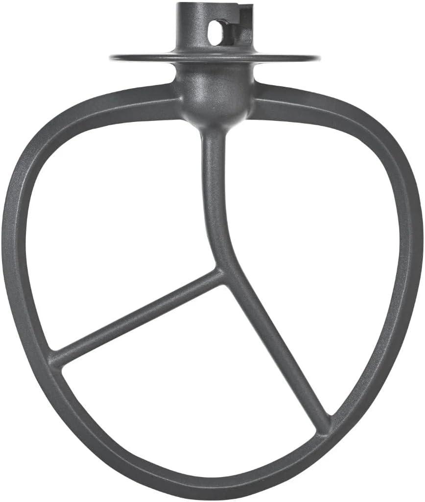 Beautiful 5.3 Qt Stand Mixer, White Icing with Flat Beater, Dough Hook, Balloon Whisk