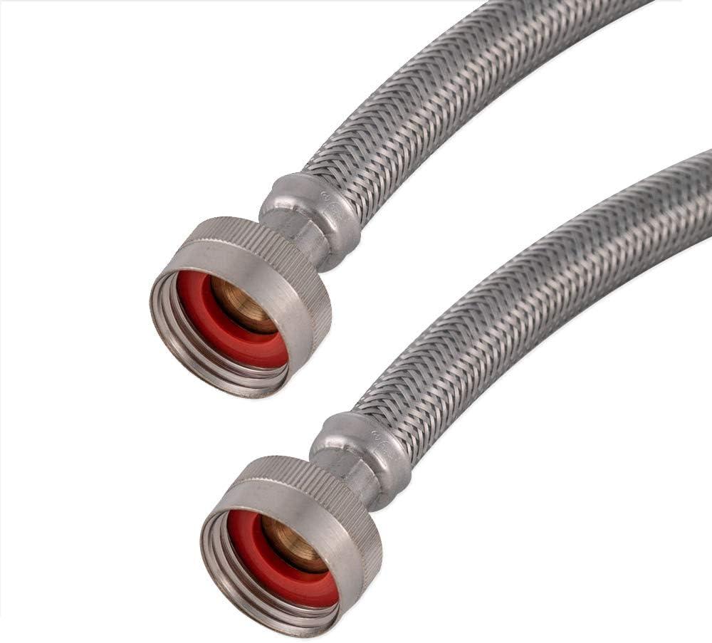 10-Foot Braided Stainless Steel Washing Machine Hose