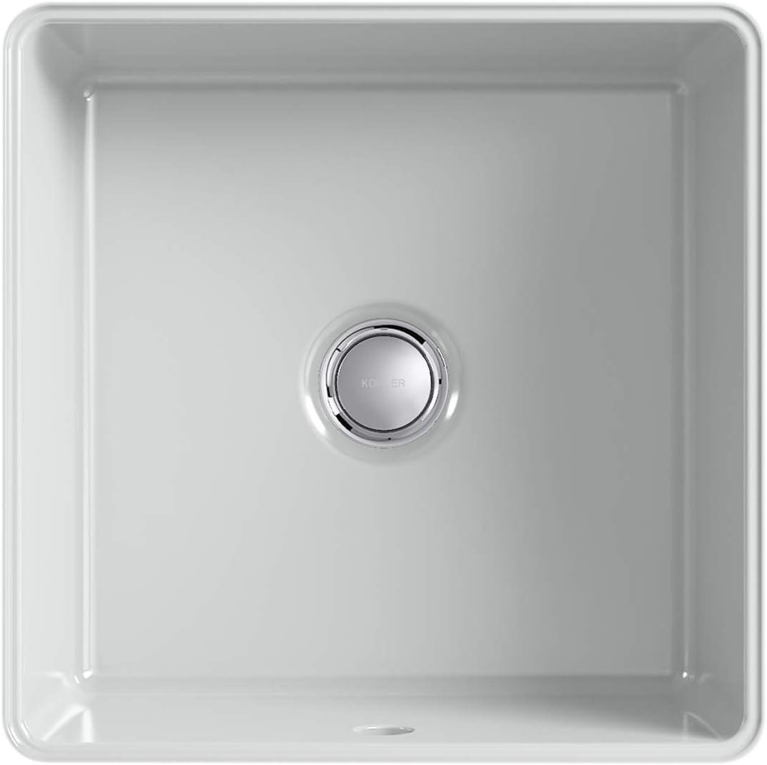 Verticyl Vitreous China Square Undermount Bathroom Sink with Overflow