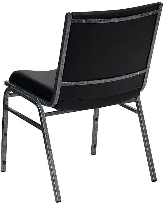 Flash Furniture HERCULES Series Heavy Duty Black Vinyl Stack Chair