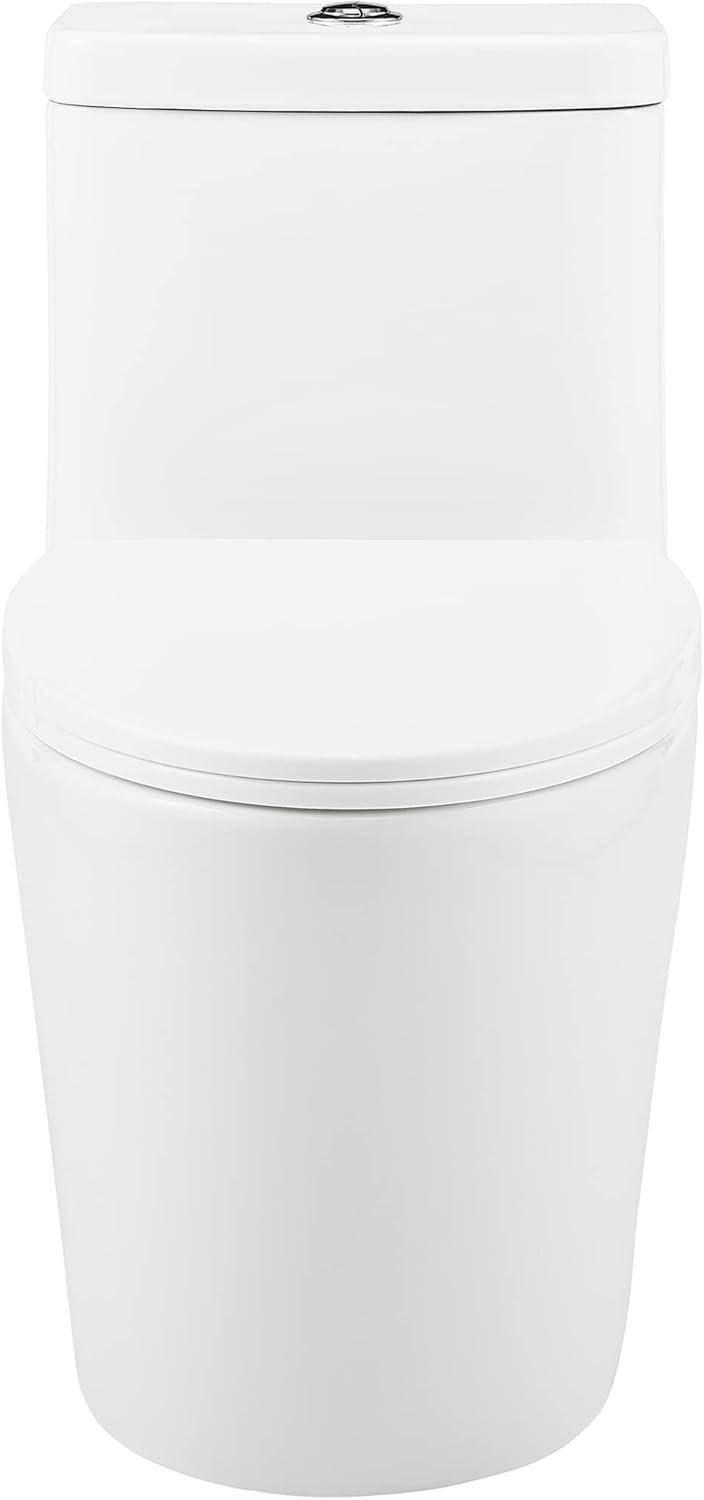Swiss Madison CT-1T104 Fulton One-Piece Elongated Toilet Dual-Flush 1.1/1.6 Gpf