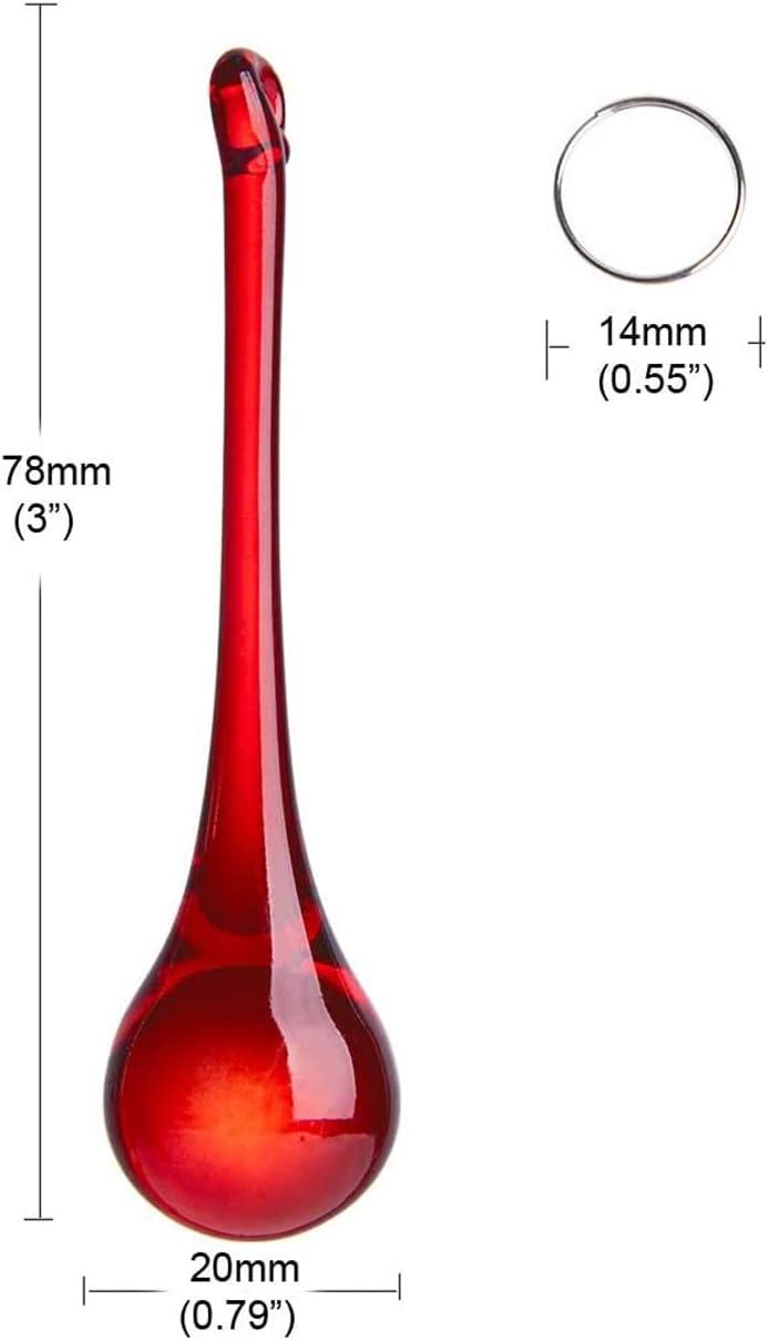 LONGWIN 20pcs Crystal Teardrop Chandelier Pendant Parts Wedding Party Christmas Tree Decorations Ornaments