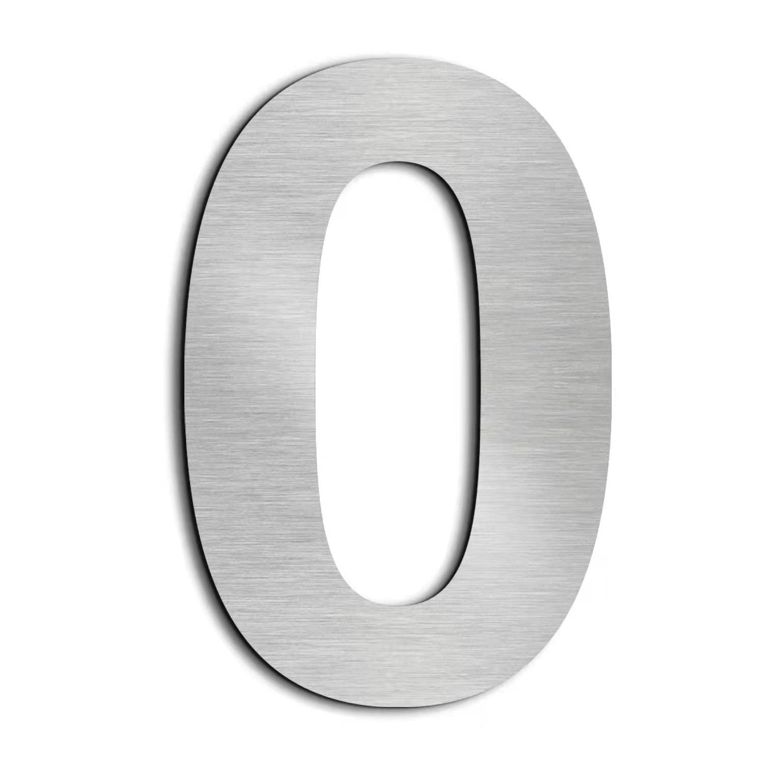 ModernStainlessHardware 6'' H Stainless Steel House Number