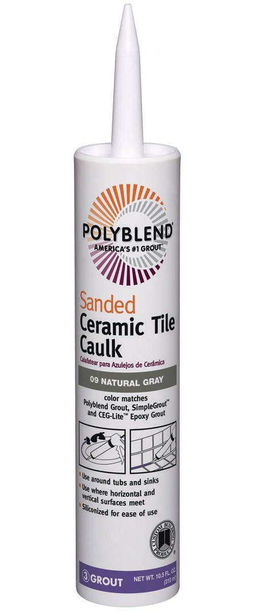 Custom Building Products Polyblend Natural Gray Siliconized Acrylic Caulk 10.5 oz.