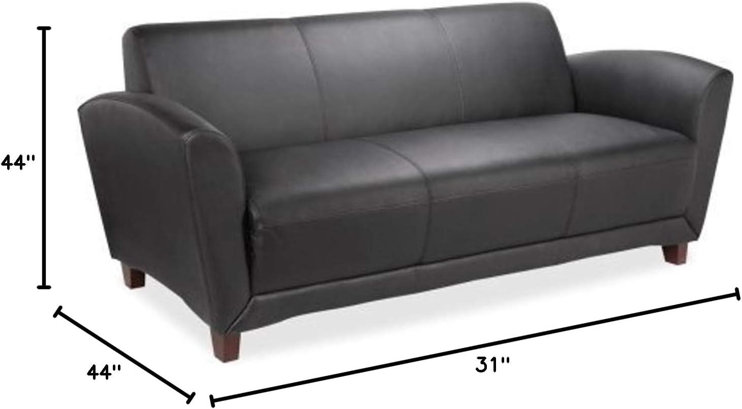 Accession Faux Leather 75'' Reception Sofa