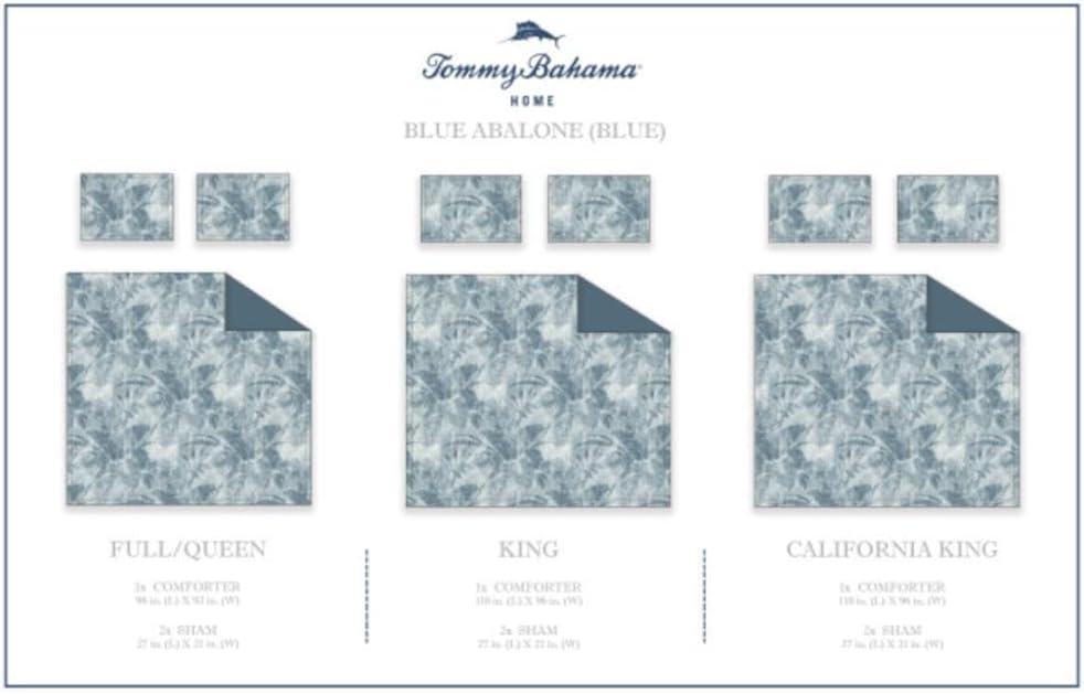 California King Blue Cotton Reversible Comforter Set