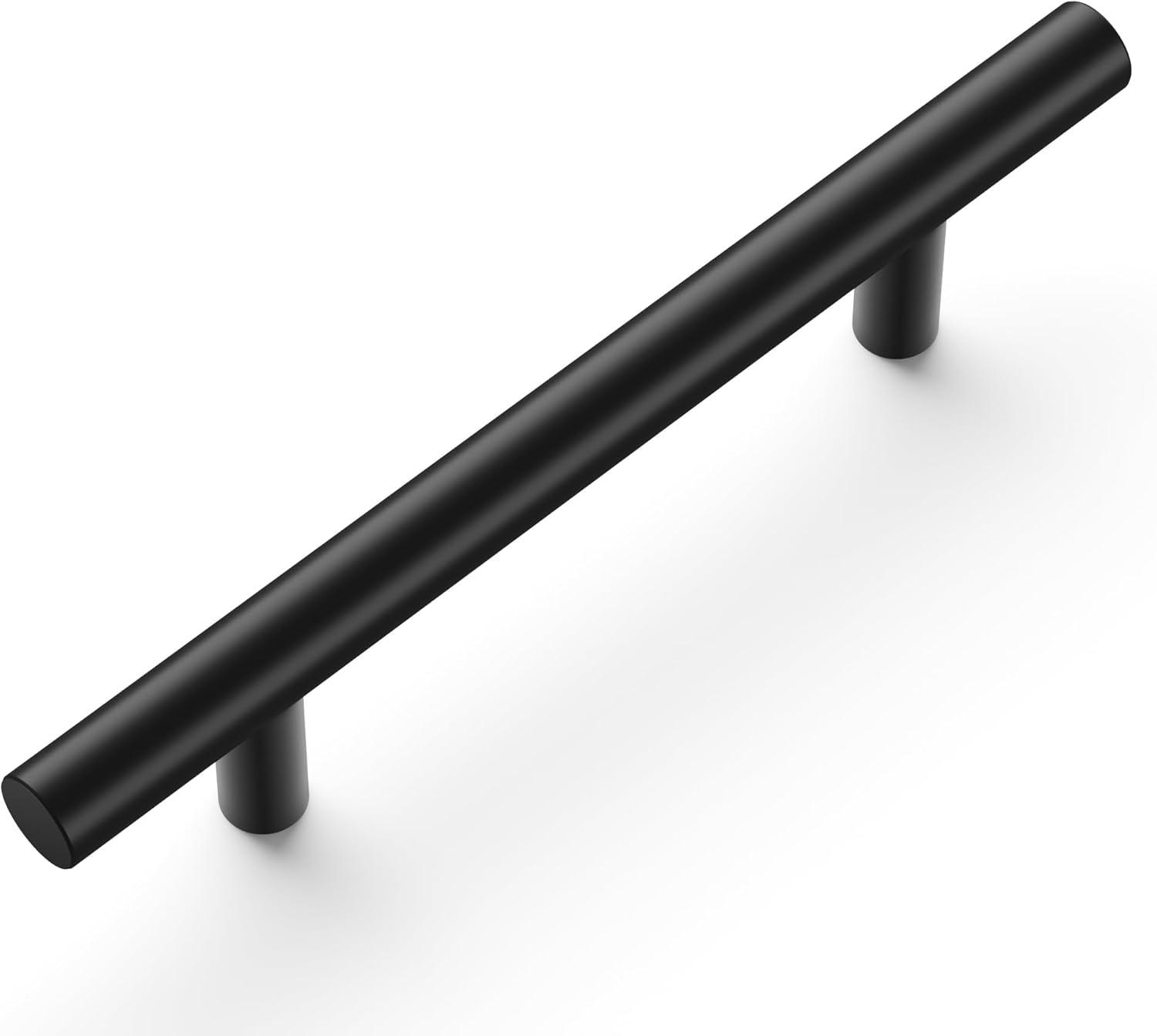 Matte Black Aluminum Bar Pulls with Mounting Hardware, 3-3/4 Inch