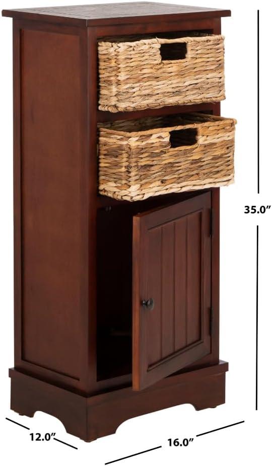Connery Cabinet - AMH5742 - Cherry - Safavieh Couture