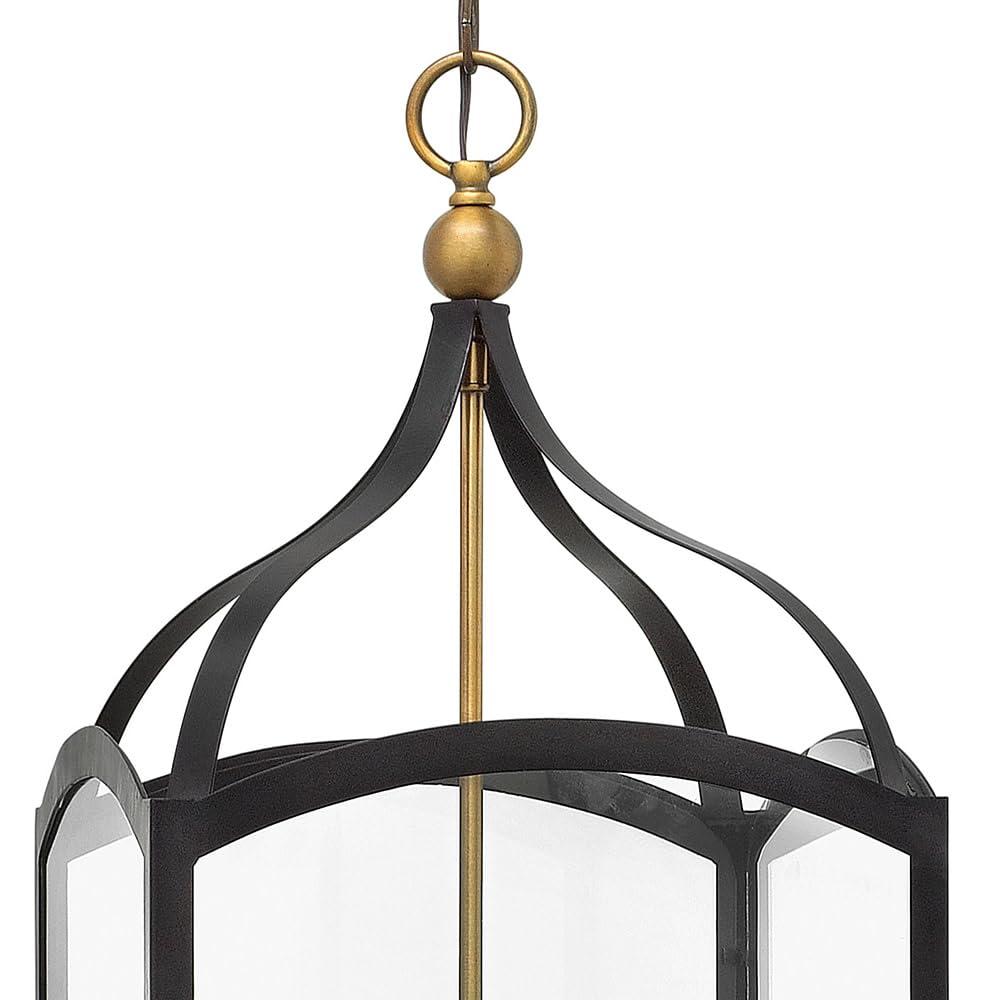 Hinkley 8-Light Two-Tier Open Frame Foyer Chain-Hung Rectangle Chandelier