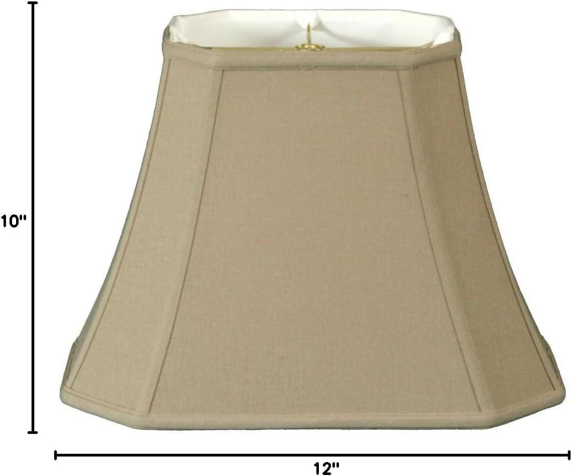 Beige Linen Rectangle Cut Corner Lamp Shade