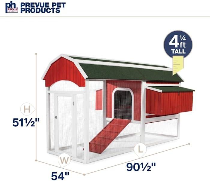 Prevue Pet Products 467 Large Barn Chicken Coop