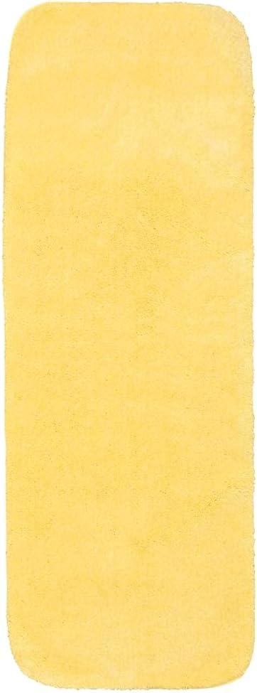 2pc Traditional Nylon Washable Bathroom Rug Set Yellow - Garland Rug
