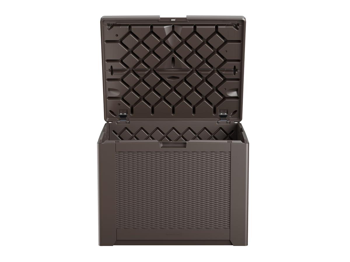 Rubbermaid Rubbermaid Deck Box, Medium, 74 Gallon, Brown