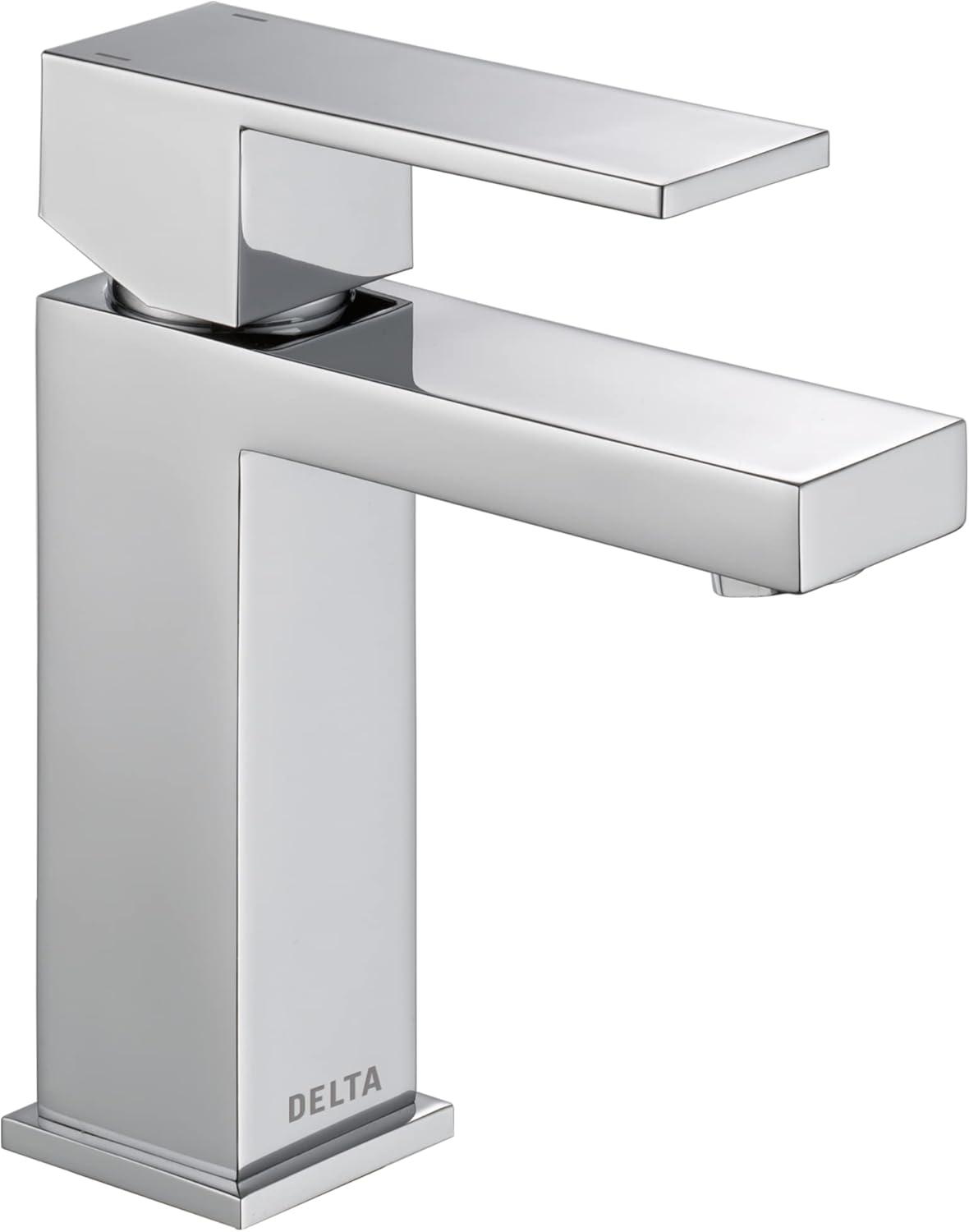 Chrome Modern Single Handle Bathroom Faucet