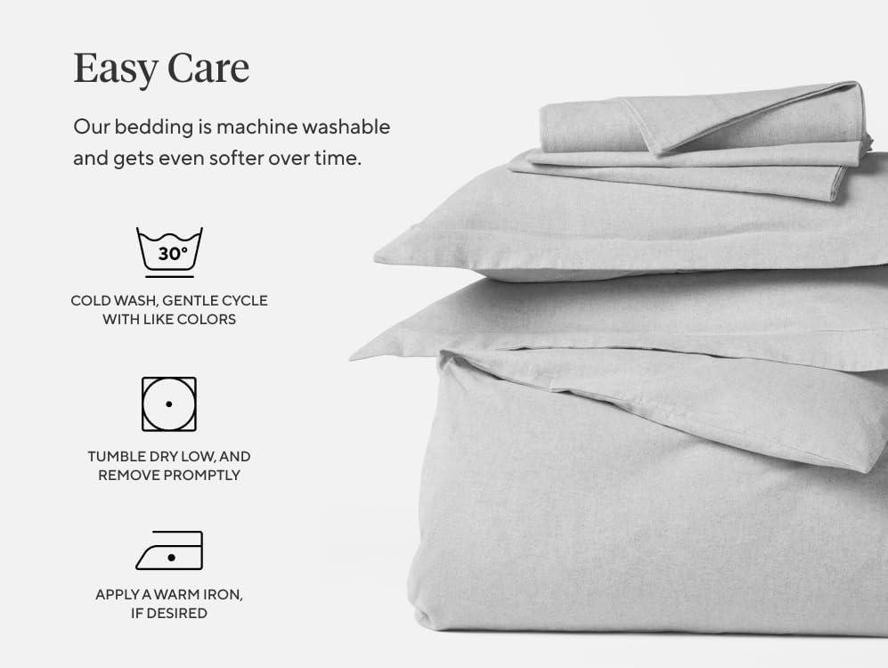 Organic Crinkled Percale Sheet Set